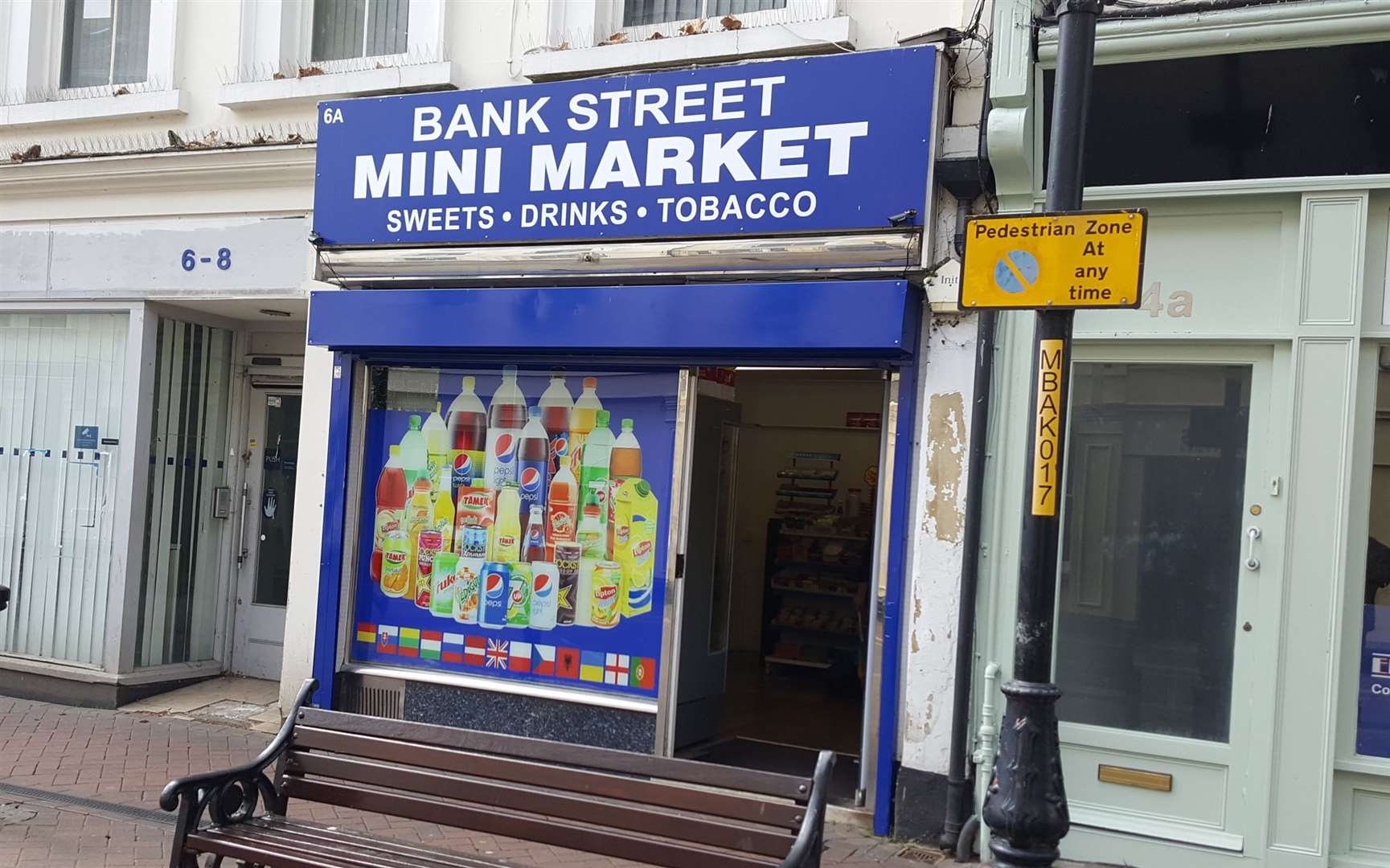 The Bank Street Mini Market in Ashford town centre