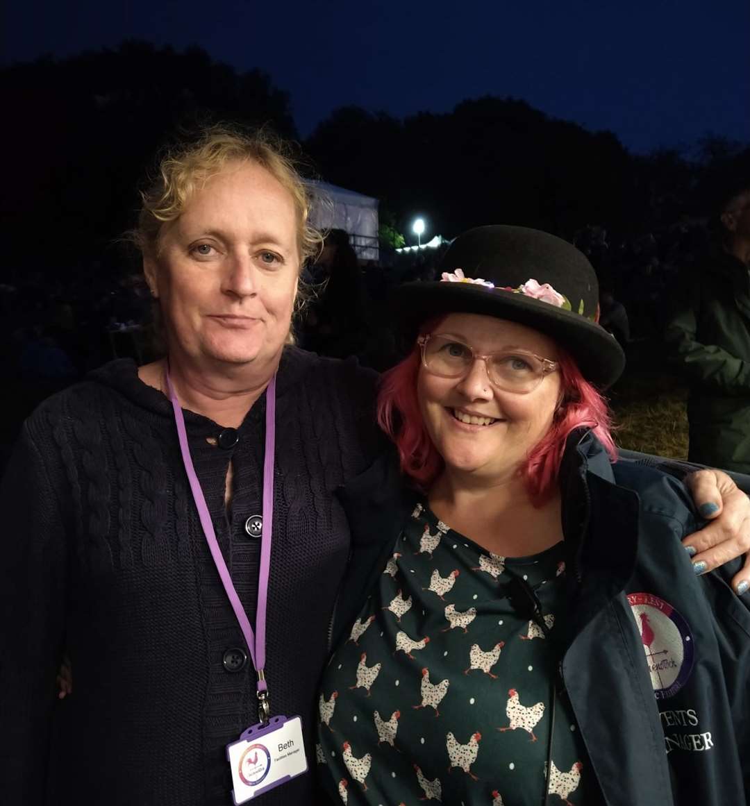 Chickenstock 2021 organisers Beth and Moya Taylor. Picture: Richard Thompstone