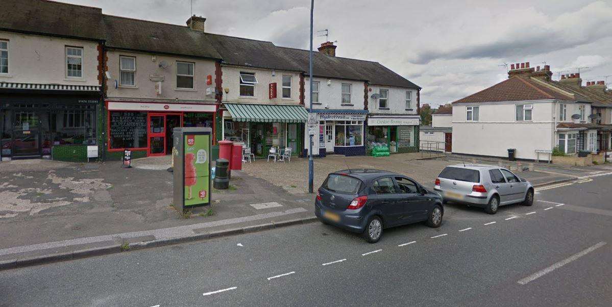 Police were called to the Singlewell Road Post Office in Gravesend