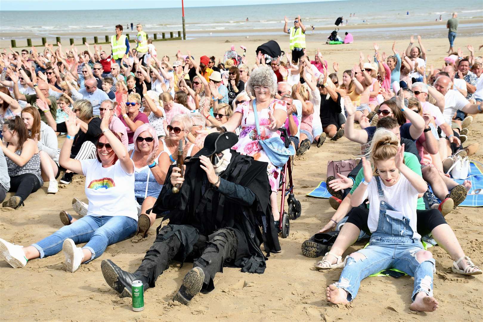 Oops Upside Your Head World Record attempt in Dymchurch. Credit: David Knight (3596141)
