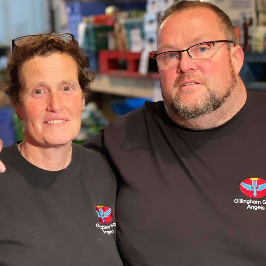 Husband and wife team Neil and Tracy Charlick of Gillingham Street Angels