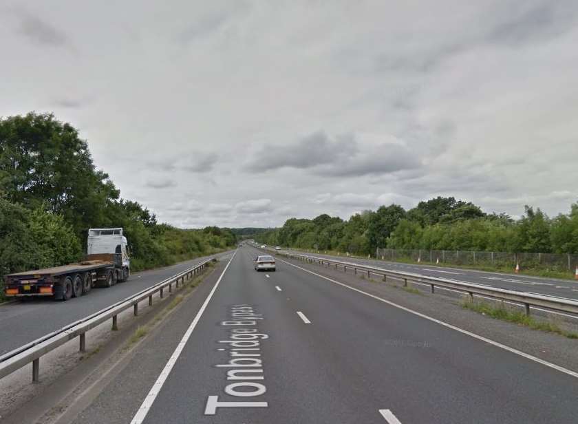 The A21 Tonbridge Bypass. Picture: Google Streetview