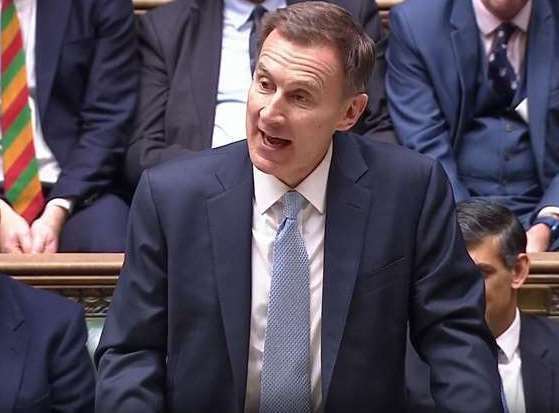 Chancellor Jeremy Hunt announced an extension to the Household Support Fund for six months earlier this month. Photo: House of Commons/UK Parliament/PA