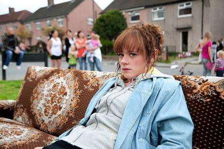 Natalie Gavin as Andrea Dunbar in Clio Barnard's The Arbor