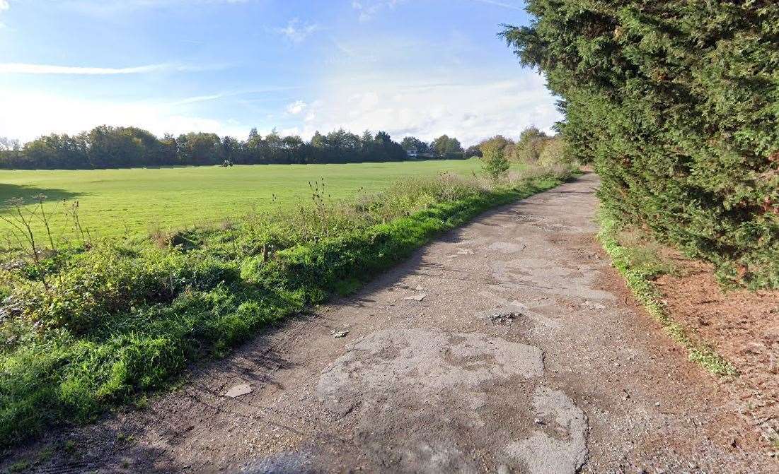 The field at the end of Oak Road, Murston, in Sittingbourne. Picture: Google Maps