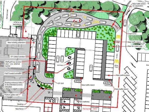 Plans for a drive-thru at the McDonald's at Roadchef services were approved in October