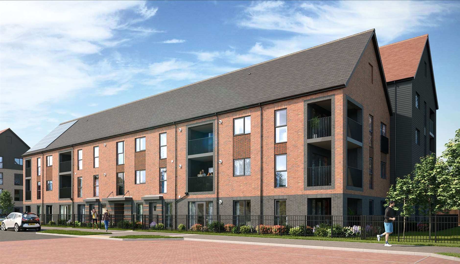 CGI of Plaza Central apartments. Picture: Redrow