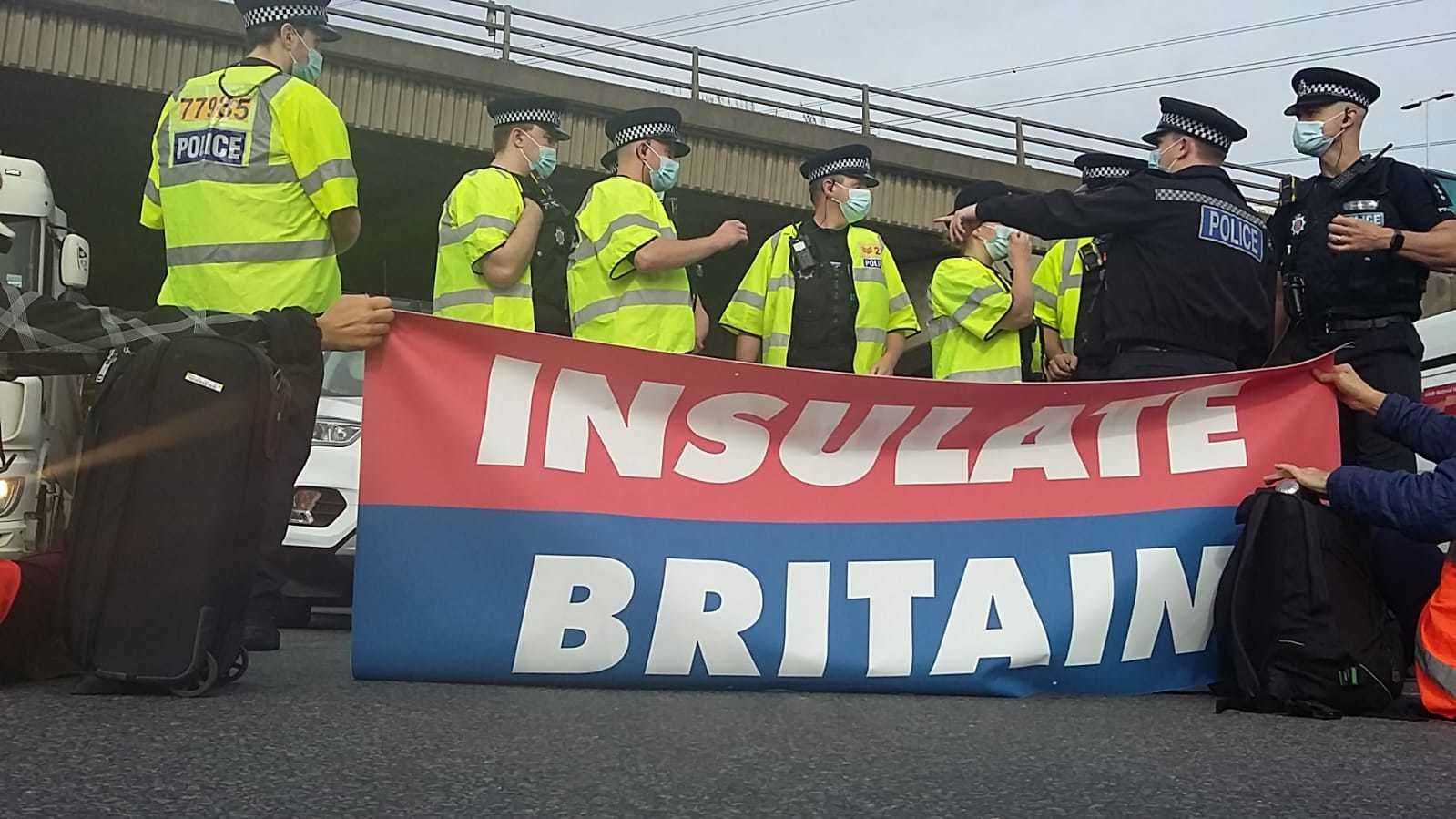 Different police forces have made a series of arrests. Photo: Insulate Britain