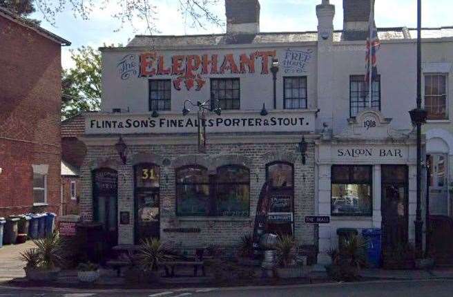 The Elephant at Faversham was a Flint and Sons pub