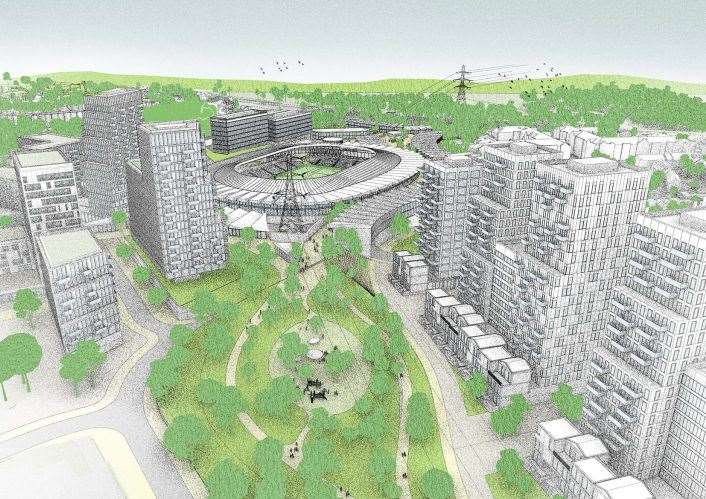 An artist's impression of the scheme. Picture: Northfleet Harbourside / Gravesham Borough Council planning portal