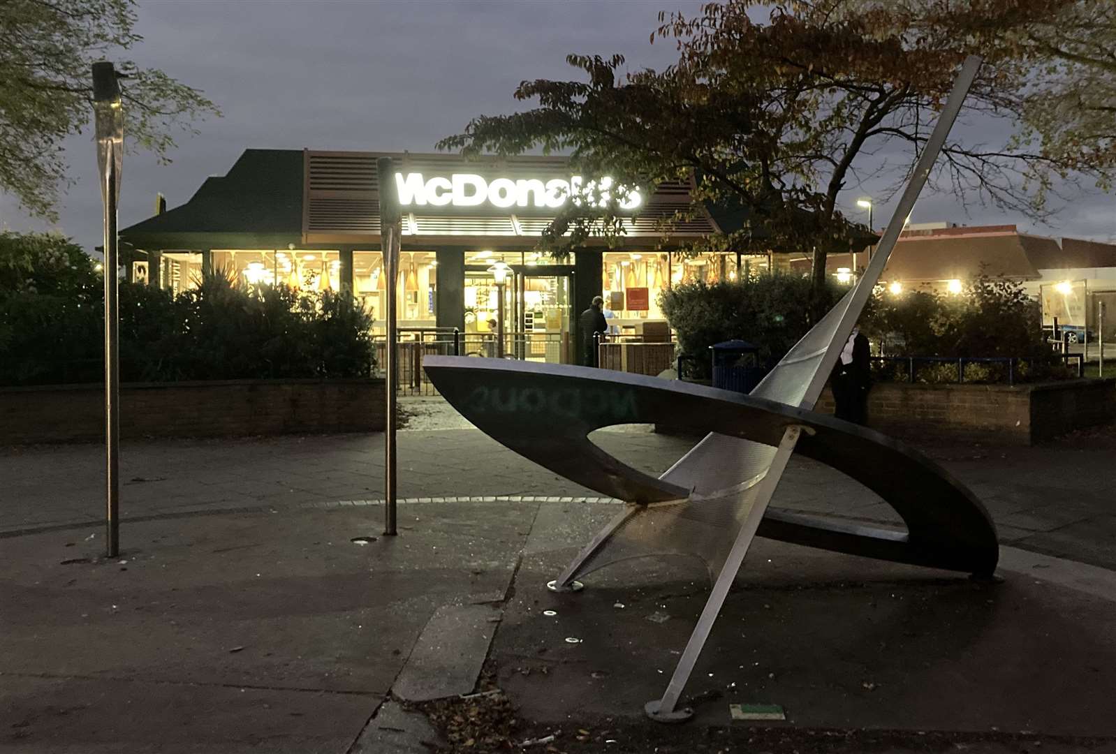 The incident happened outside McDonald's in Bridge Road, Sheerness, in January. Picture: John Nurden