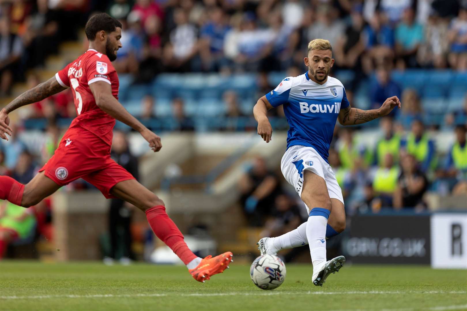 Macauley Bonne made his debut for the Gills after replacing Ashley Nadesan in the 82nd minute Picture: @Julian_KPI