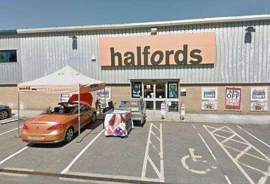 Halfords in Herne Bay has closed. Picture: Google