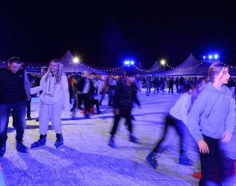 Nearly 50,000 visitors took to the ice in Tunbridge Wells during the 2021 season. Picture: Tunbridge Wells Borough Council