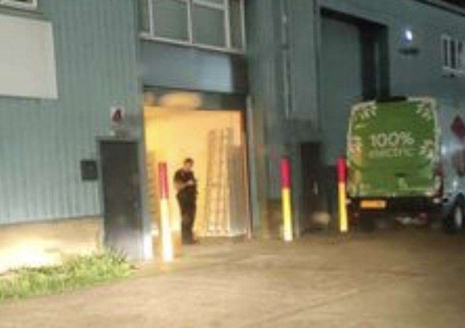 Officers were responding to reports of a burglary at Eurolink Industrial Estate in Sittingbourne when they discovered the illegal operation