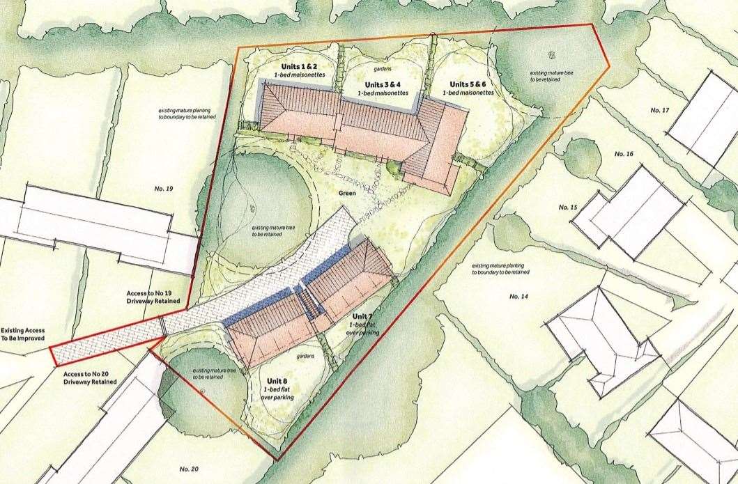 Walmer Parish Council is proposing to build eight new homes on land it owns in York and Albany Close