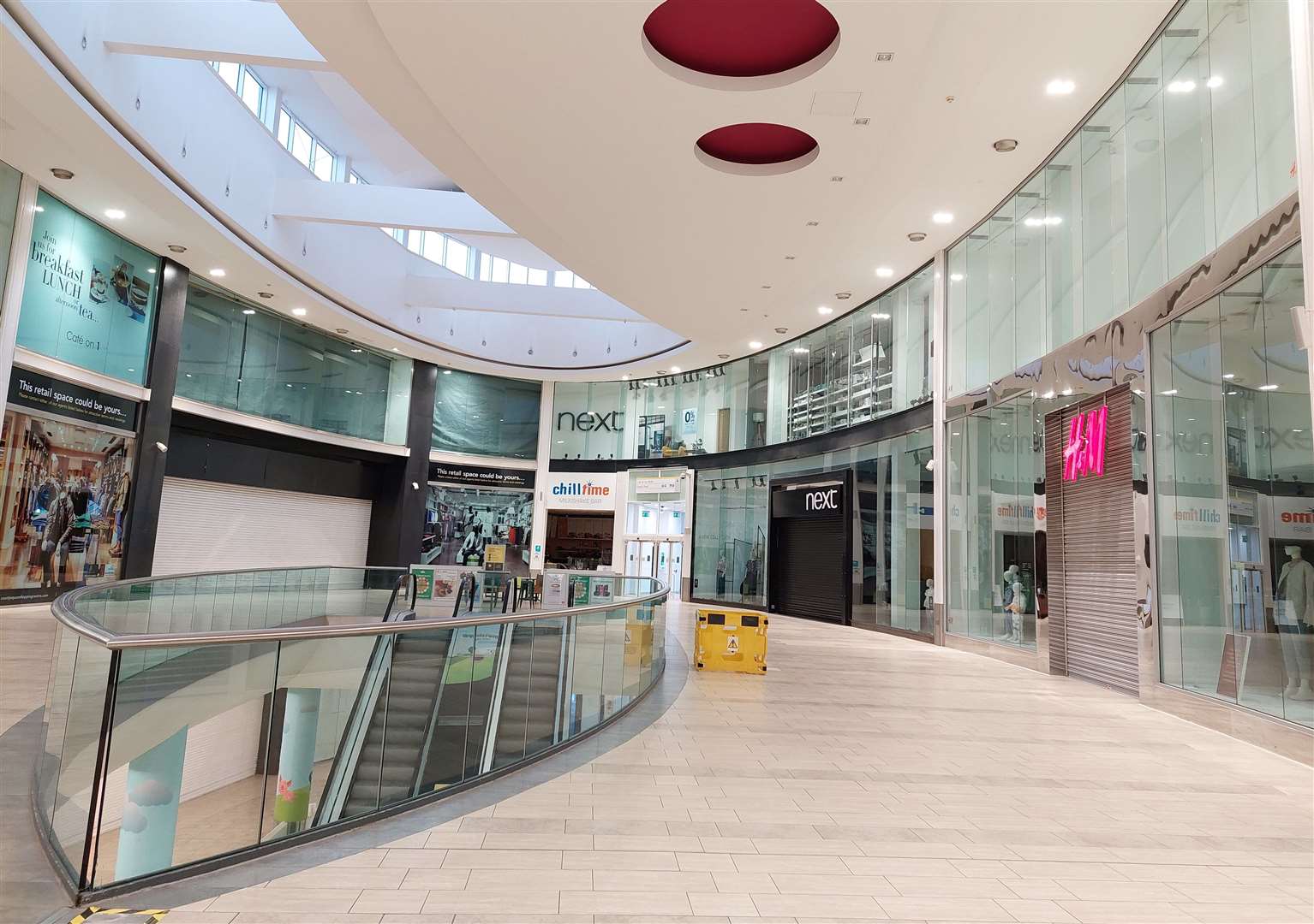 Next and H&M sit opposite the abandoned Debenhams in the £60m County Square extension
