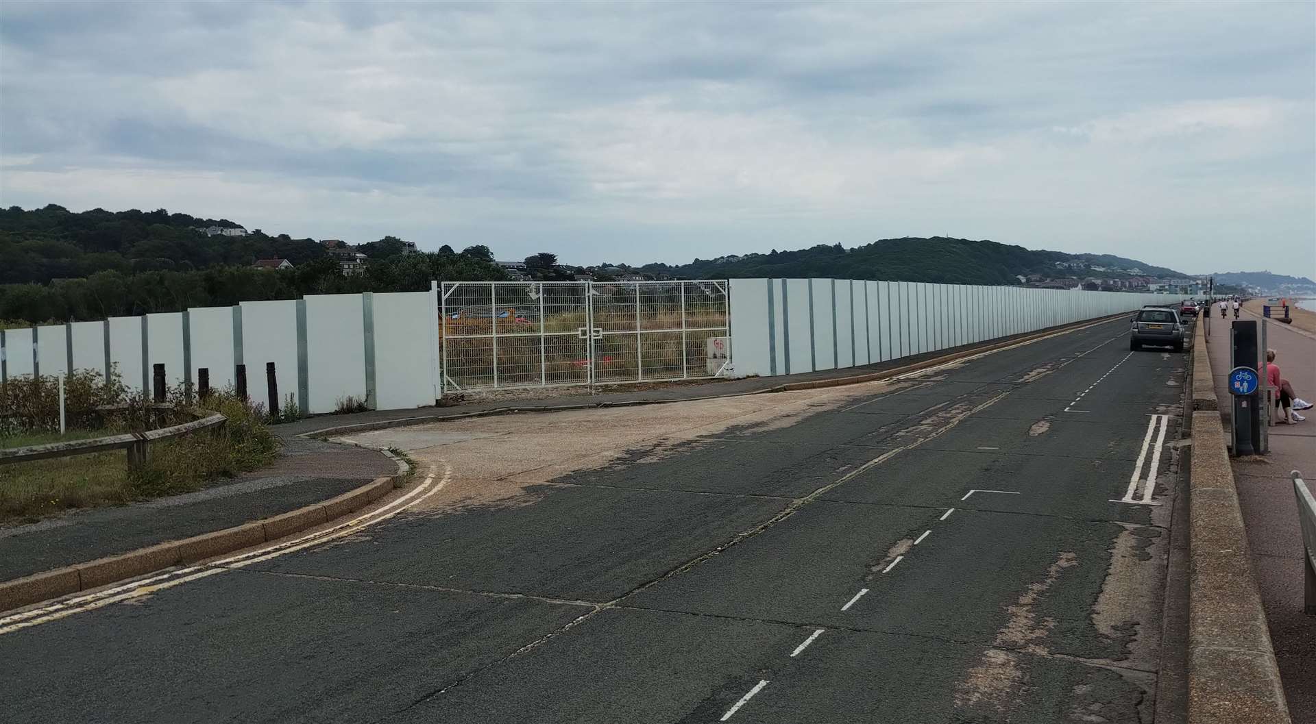 Hoardings around the Princes Parade site cost £300,000 to install