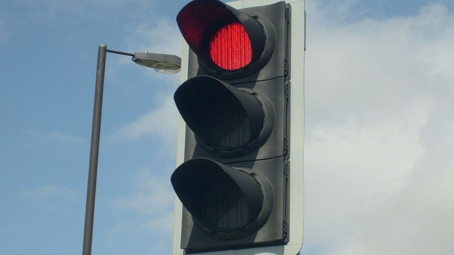 The traffic lights are out. Stock image