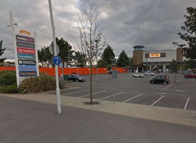 The incident took place in the car park near Smyths Toy Superstore at Westwood Cross. Picture: Google.