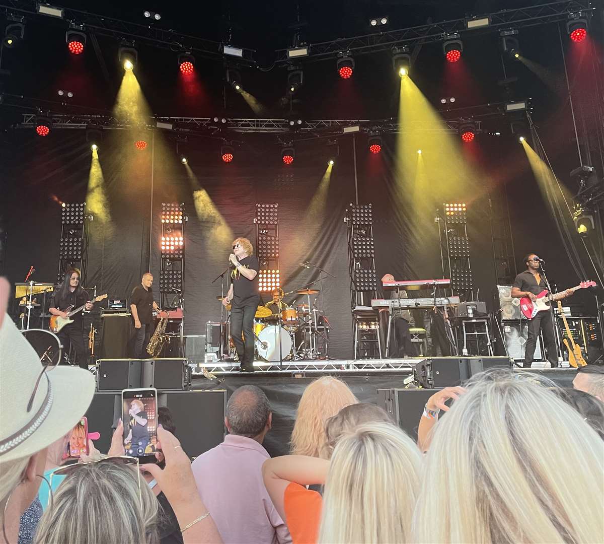 the audience loved Mick Hucknall and Simply Red at the Hop Farm