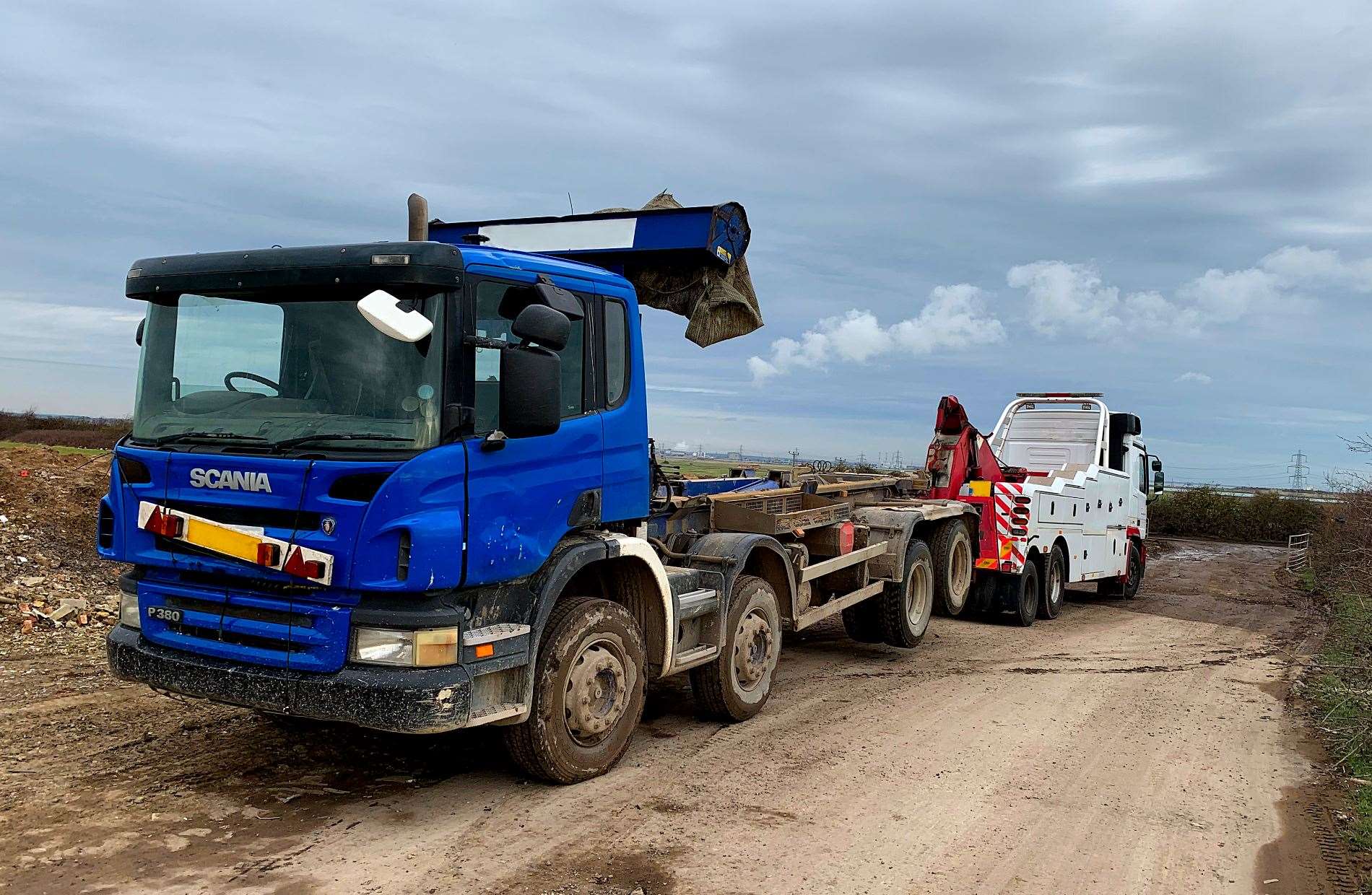 An eight-wheel tipper truck linked to illegal waste dumping across Kent has been seized and crushed. Picture: Environment Agency