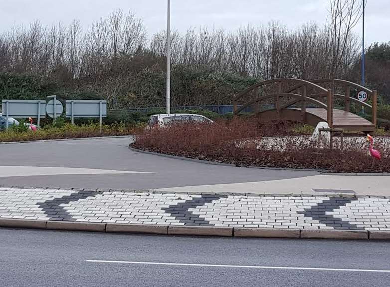 The garden at the centre of the roundabout cost £135,000. Picture: Charley Turnbull