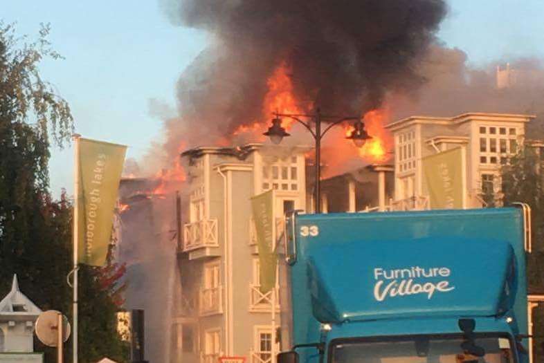 The fire took hold on Saturday morning. Picture: Andrew Holt