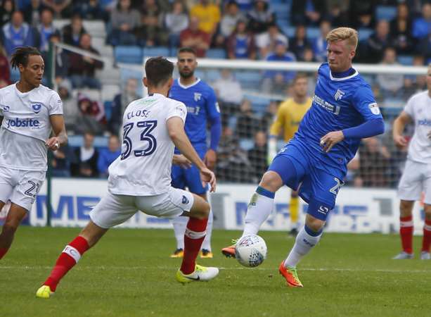 Finn O'Mara on the ball for Gills Picture: Andy Jones