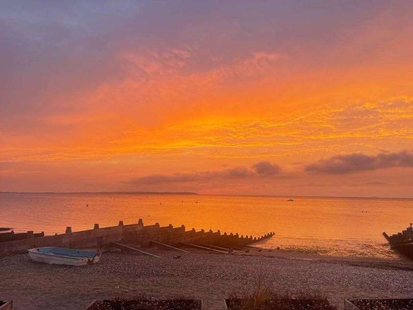 Lauren Paul shared a number of photos of beautiful Whitstable sunsets. Picture: @laurenpaul8/Instagram
