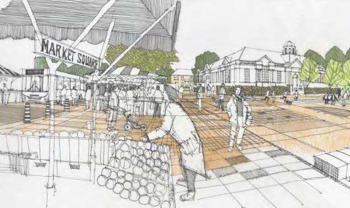 Vision for new-look Market Square, with space for outdoor market