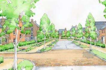 Artist's impression of how the estate could look like