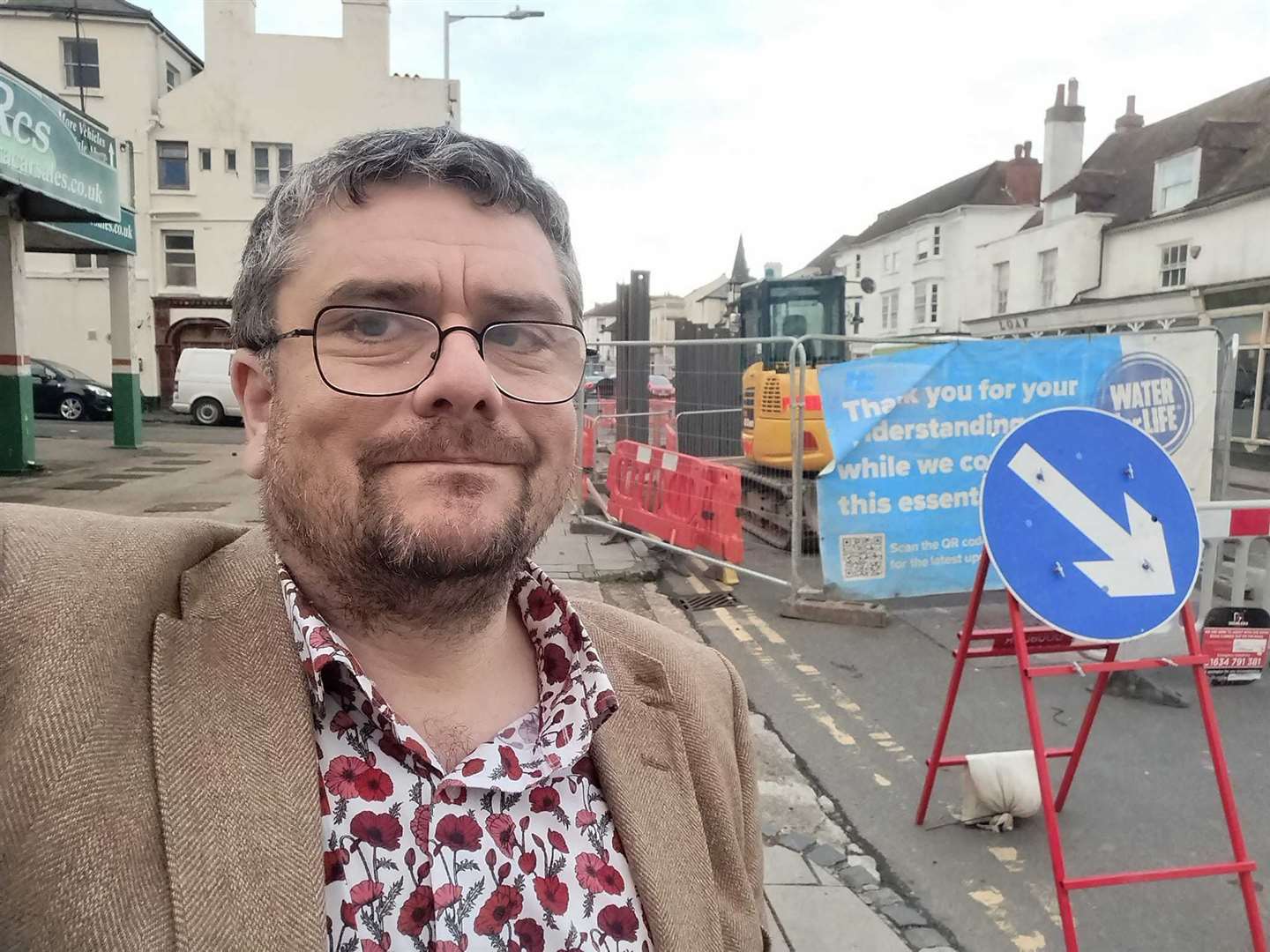 Councillor Tim Prater in Sandgate High Street. Picture: Tim Prater