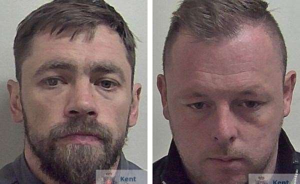 Michael McTigue and William French were locked up last month. Pictures: Kent Police