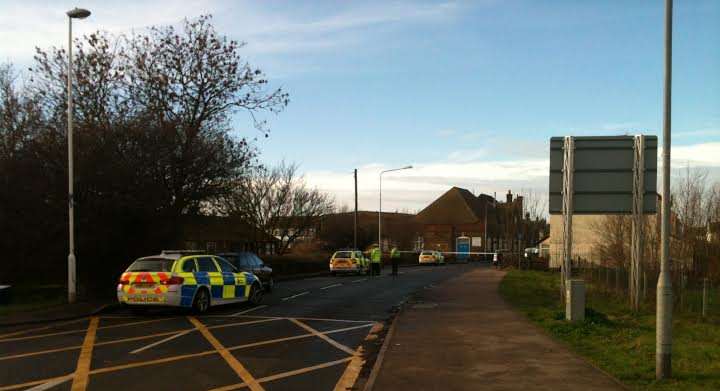 Main Road, Queenborough, was closed off following the accident