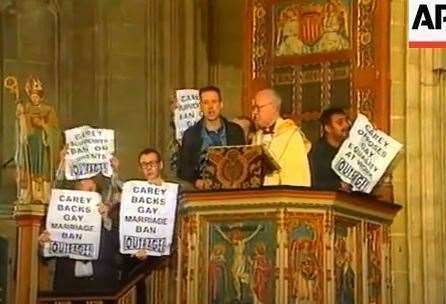 Peter Tatchell and supporters storm the pulpit on Easter Sunday (47820176)