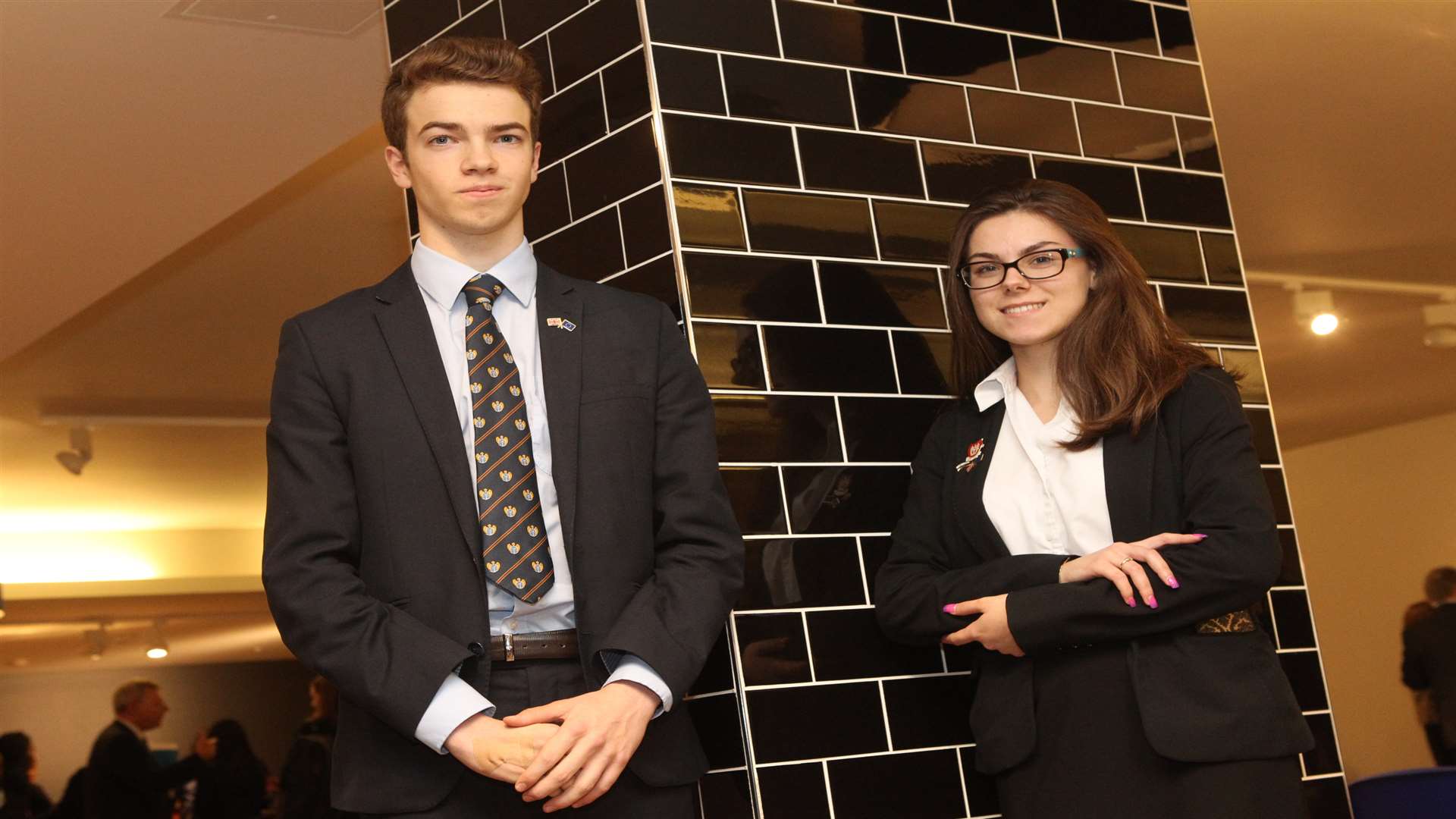 Jamie Atkins and Iulia Nita, both 17, from Dartford Grammar School have recently been selected to attend the European Union Mock Council.