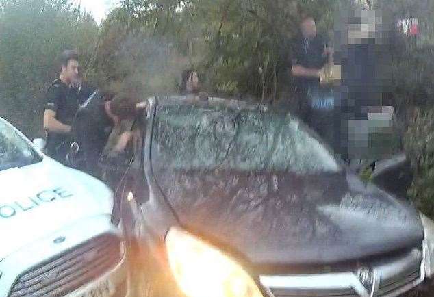 Rio Duncan's arrest. Picture: Kent Police