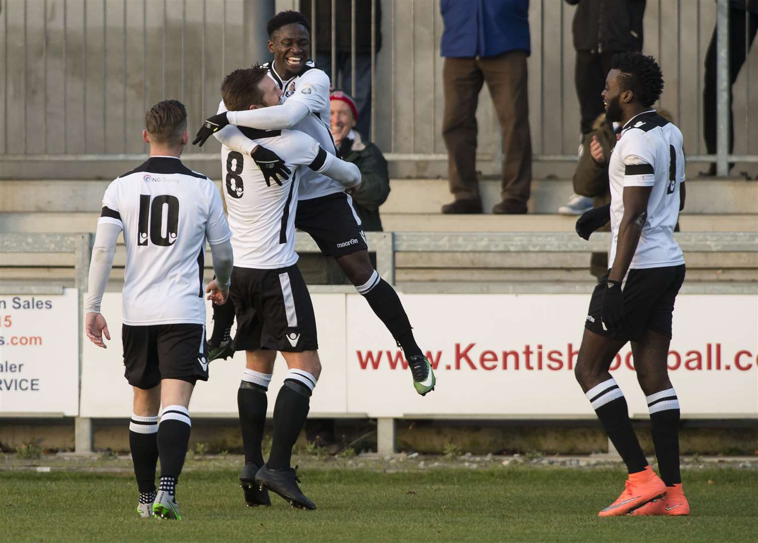Luke Wanadio celebrates a goal during his first spell at Dartford Picture: Andy Payton
