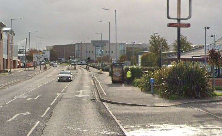 The accident happened in Margate Road, near Westwood Cross shopping centre. Picture: Google