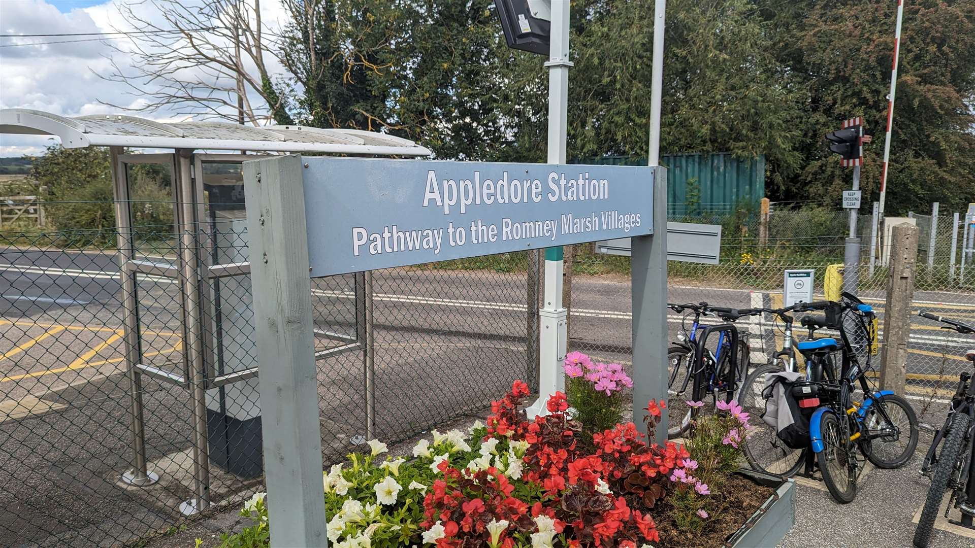 Appledore station proved to be a fair walk from the village itself