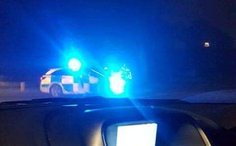 Police pursued a vehicle in Dartford.
