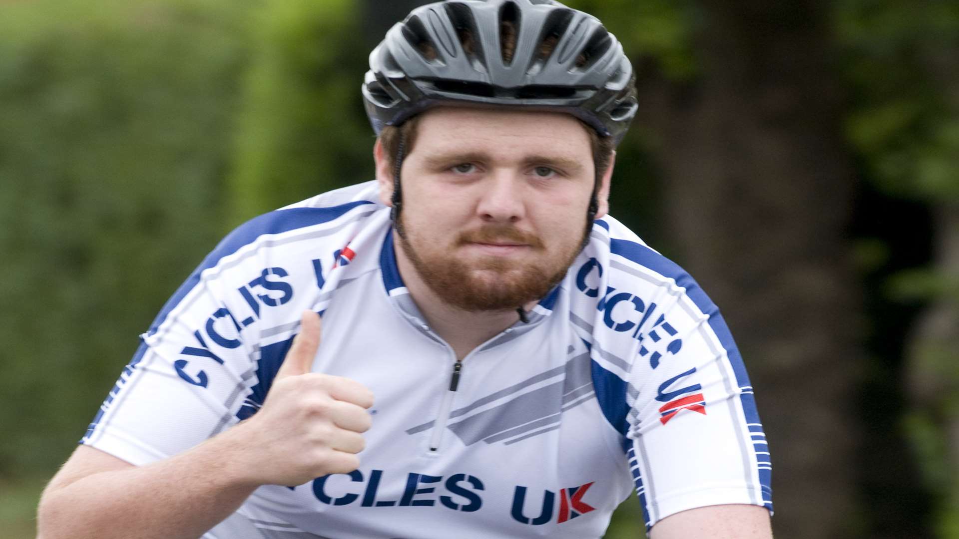 Eben Fletcher who's doing a charity bike ride