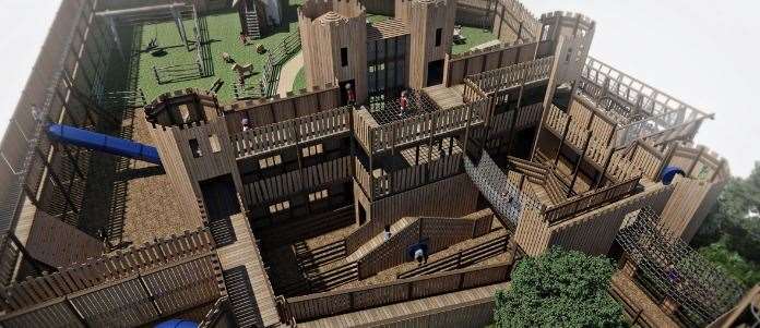 Knights' Stronghold Playground will open at Leeds Castle