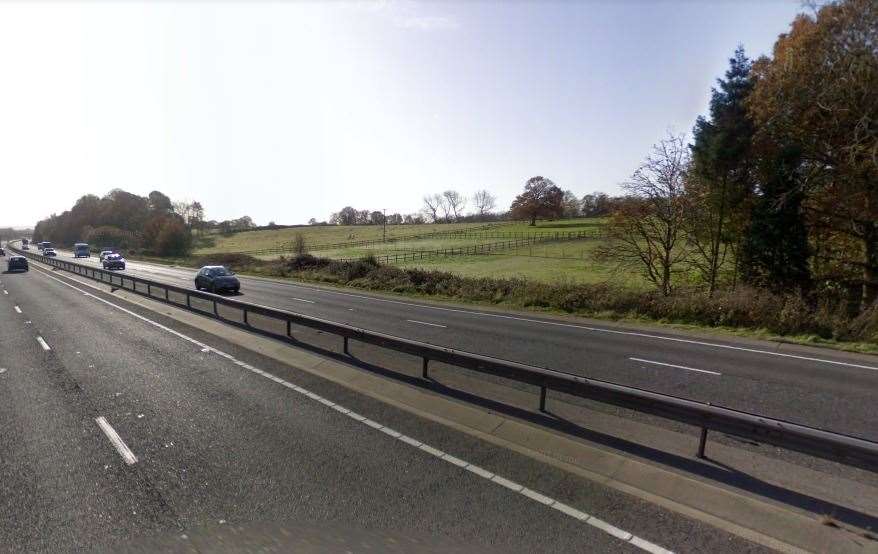 The A21 is currently shut northbound due to a large number of escaped sheep. Picture: Google (62391112)