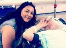 Megan D'Rozario went to hospital with Courtney Wild. Picture: Megan D'Rozario