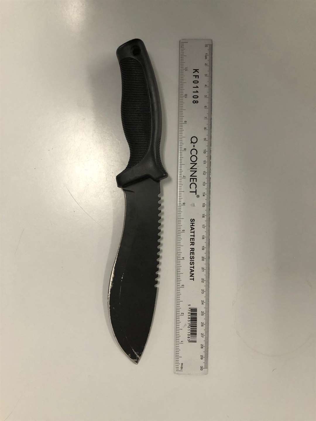 The knife found at Ashford International