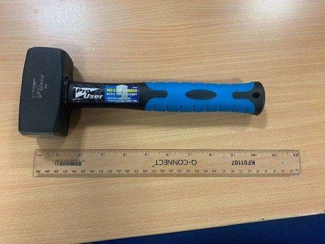 A lump hammer was reportedly found near to where the group were standing at Gillingham station. Picture: BTP