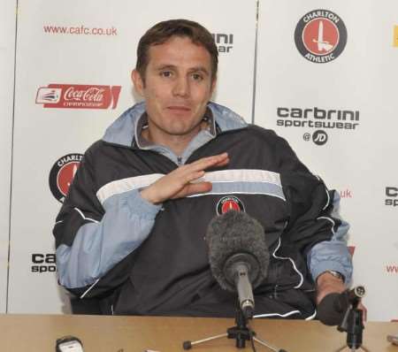 Charlton caretaker manager Phil Parkinson reveals the club have signed Keith Gillespie on loan during Monday afternoon's press conference. Picture: BARRY GOODWIN