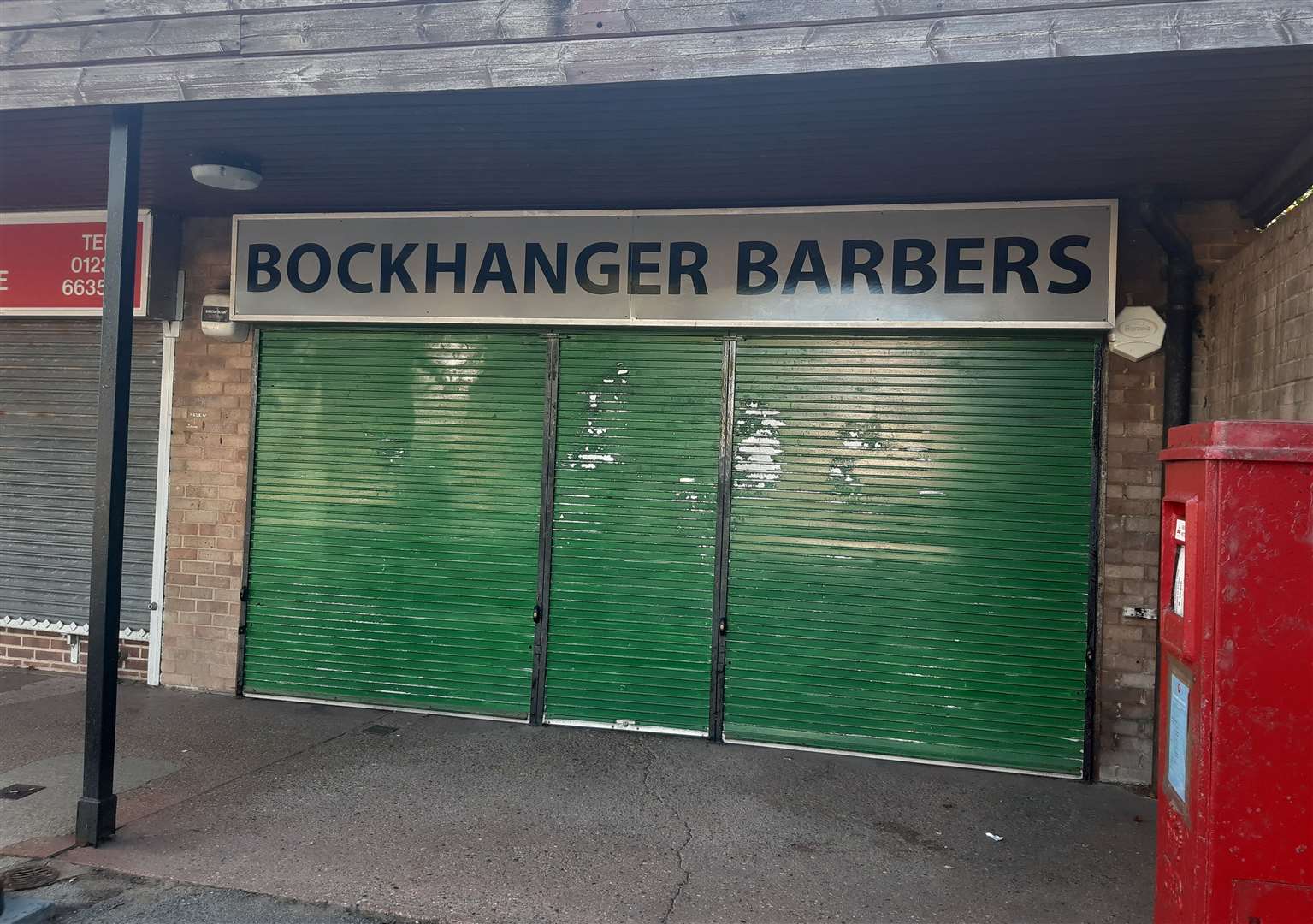 Bockhanger Post Office has now become a barber shop